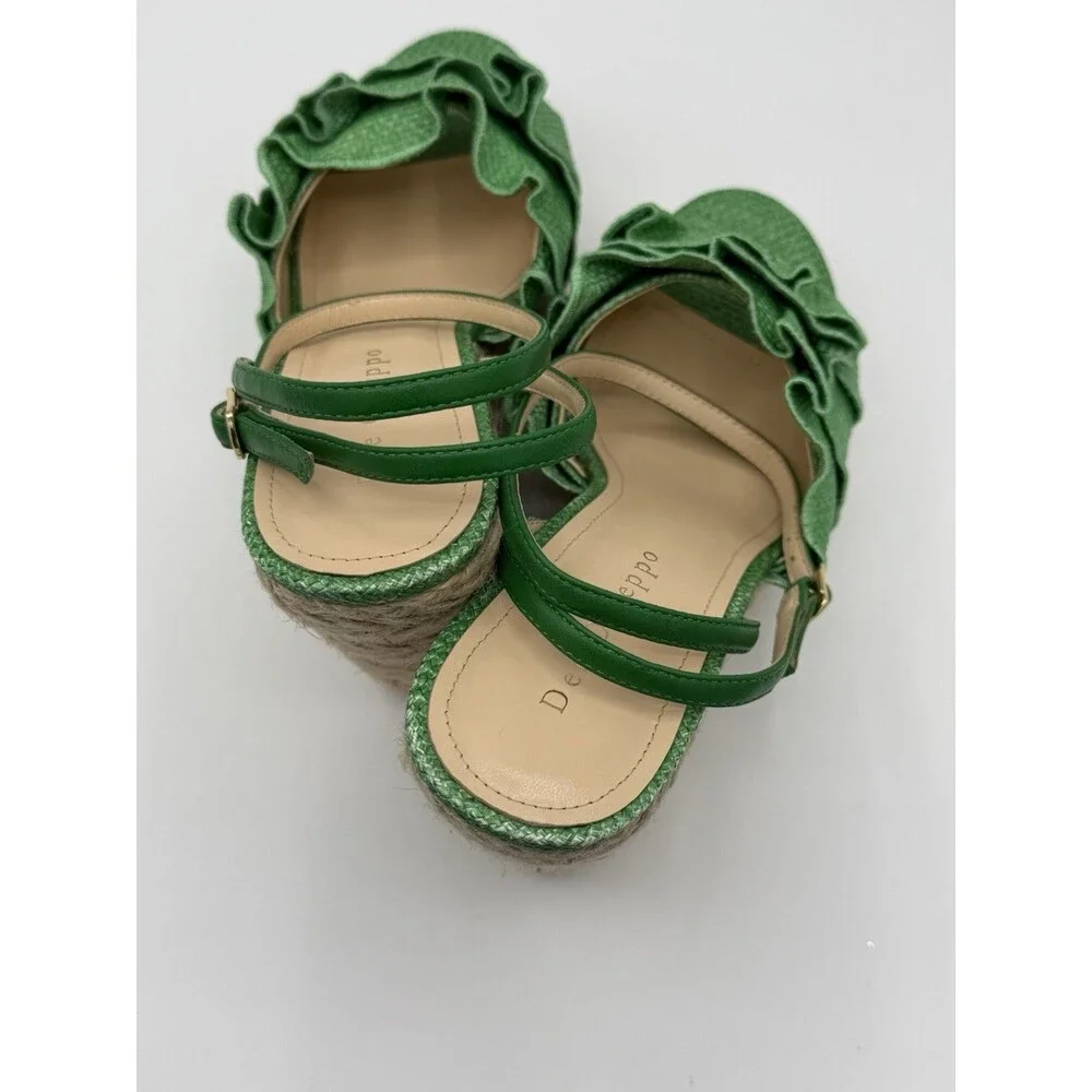 (Authentic) Dee‎ Ocleppo Espadrille Wedge Sandal   NWT  Size 6    Retail $345.00